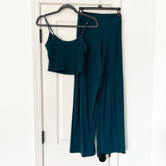 Victorias Secret XS teal green y2k lounge set / pj set - Picture 8 of 8